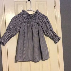 Long sleeve off the shoulder blouse